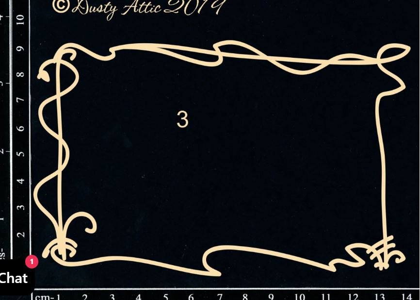 Dusty Attic Chipboard Squiggly Frame no. 3 - Scrap Of Your Life 