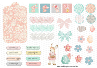 Cut-A-Part file - Mint and Pink Easter Tag Project - Scrap Of Your Life 