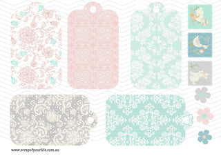 Cut-A-Part file - Mint and Pink Easter Tag Project - Scrap Of Your Life 