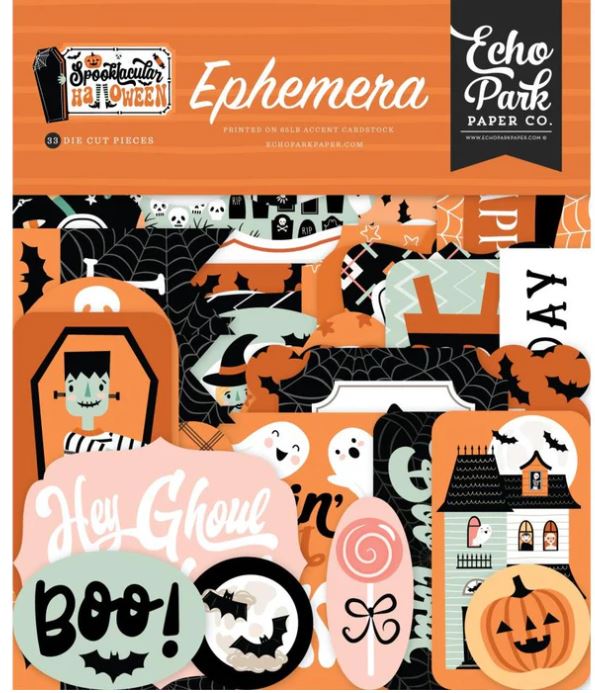 Echo Park Cardstock Ephemera Icons, Spooktacular Halloween