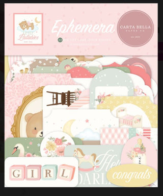 Carta Bella Little Lullabies Girl Ephemera - Scrap Of Your Life 
