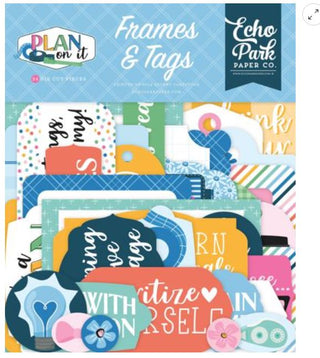 Echo Park Plan On It Ephemera Frames & Tags - Scrap Of Your Life 