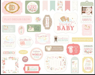 Carta Bella Little Lullabies Girl Ephemera - Scrap Of Your Life 