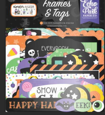 Echo Park Monster Mash Ephemera Frames and Tags - Scrap Of Your Life 