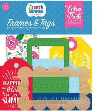 Echo Park I Love Summer Ephemera Frames and Tags - Scrap Of Your Life 