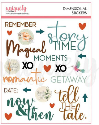 Uniquely Creative -  Enchanted Forest Dimensional Stickers - Scrap Of Your Life 