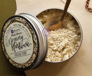 Prima Marketing Memory Hardware Artisan Powder - Vintage Ivory - Scrap Of Your Life 
