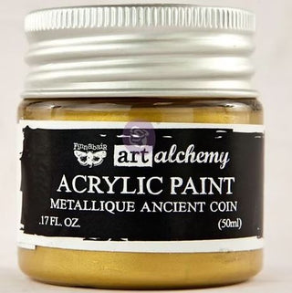 Prima - Finnabair - Art Alchemy - Opal Magic - Acrylic Paint - Ancient Coin - Scrap Of Your Life 