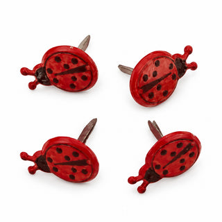 Eyelet Outlet Shape Brads Ladybug