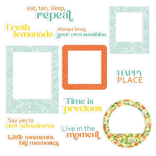 P13 - Fresh Lemonade Ephemera Cardstock Die-cuts Frames & Words - Scrap Of Your Life 