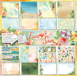 Bee Arty 12 x 12 Paper Collection Fun in the Sun - Scrap Of Your Life 