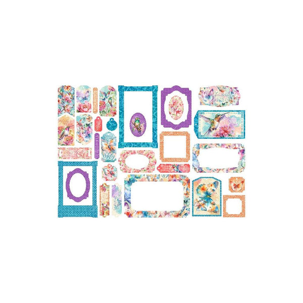 Graphic 45 - Flight Of Fancy Die Cuts - Tags & Frames - Scrap Of Your Life 