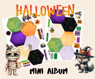 Printable Halloween Mini Album - Scrap Of Your Life 