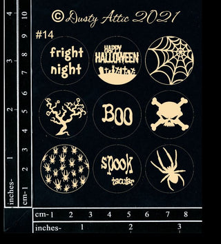 Dusty Attic Page Pebbles #14 Black - Scrap Of Your Life 