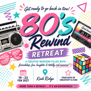 80's Rewind Craft Retreat 19-22 February 2027 retreat full - Scrap Of Your Life 