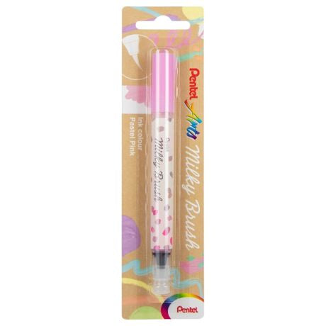 Pentel Arts Milky Brush Pen Pastel Pink - Scrap Of Your Life 