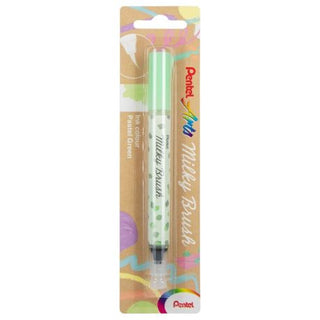 Pentel Arts Milky Brush Pen Mint Green - Scrap Of Your Life 