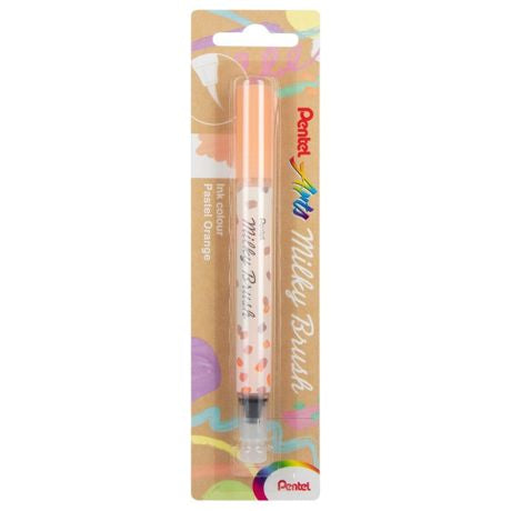 Pentel Arts Milky Brush Pen Pale Orange - Scrap Of Your Life 