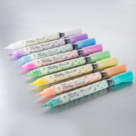 Pentel Arts Milky Brush Pen Pastel Pink - Scrap Of Your Life 