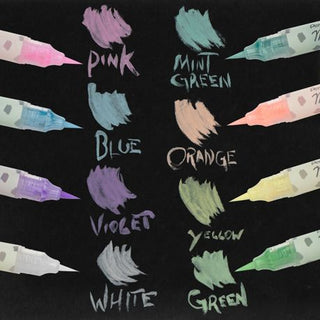 Pentel Arts Milky Brush Pen Pastel Pink - Scrap Of Your Life 