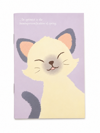 Kawaii Lined Notebook Kitty Cat - 91 x 128mm