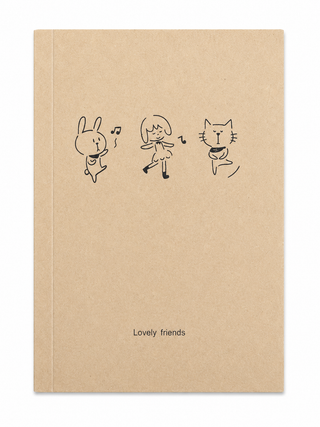 Lovely Friends Vintage Kraft Notebook Journal