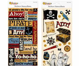Scrapbooking Layout Kit - Pirates