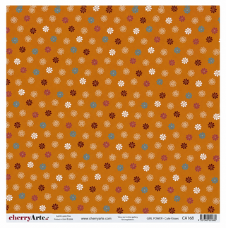 Cherry Arte Girl Power Cute Kisses 12x12 Double Sided Paper