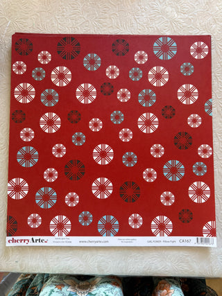 Cherry Arte Girl Power Pillow Fight 12x12 Double Sided Paper