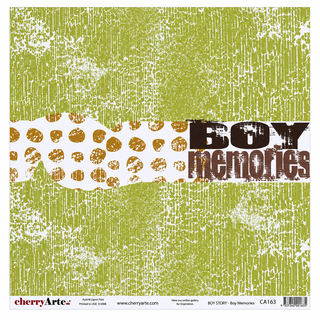 Cherry Arte Boy Story Boy Memories 12x12 Double Sided Paper