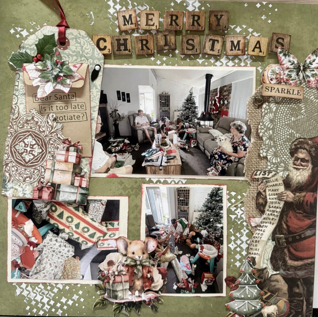 Scrapbooking Layout Kit - Merry Christmas - Scrap Of Your Life 