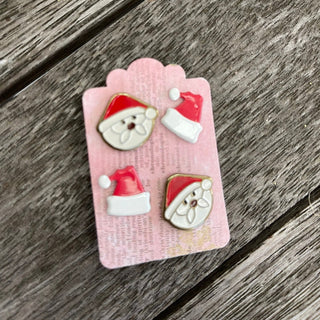 Christmas Brads - Santa Hat, Santa Face - Scrap Of Your Life 