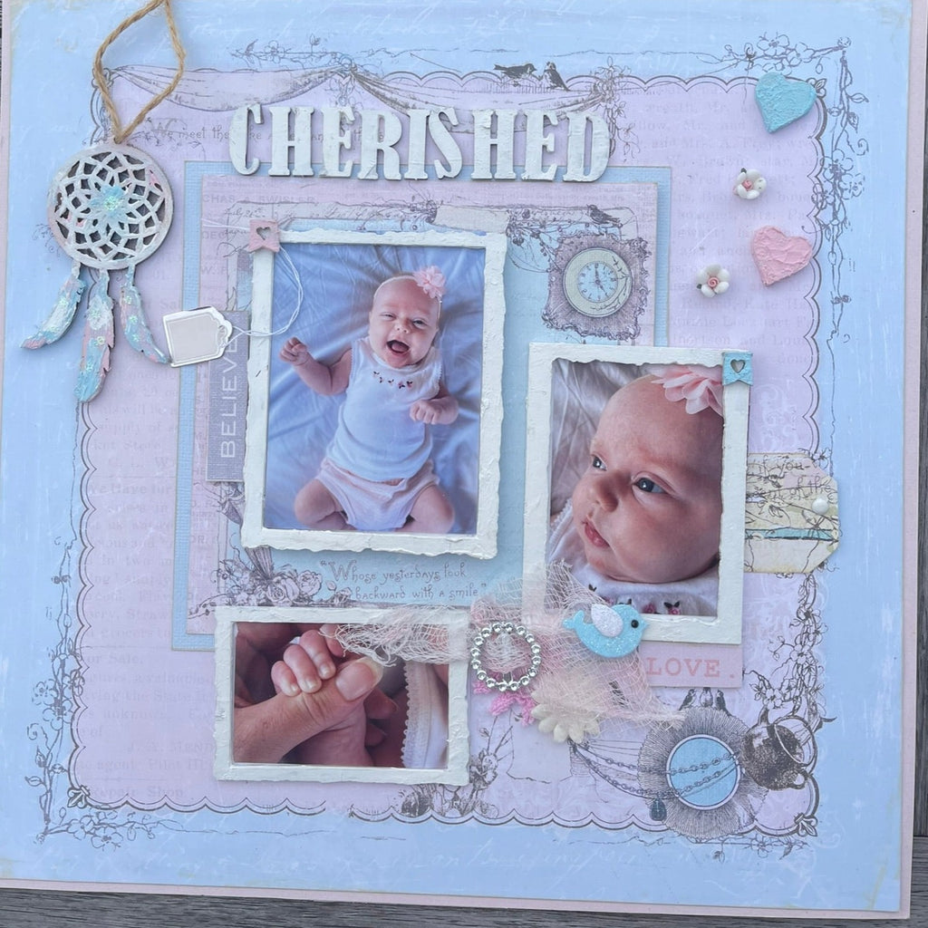 Scrapbooking Layout and Pocket Page Kit - Dream Baby - Scrap Of Your Life 