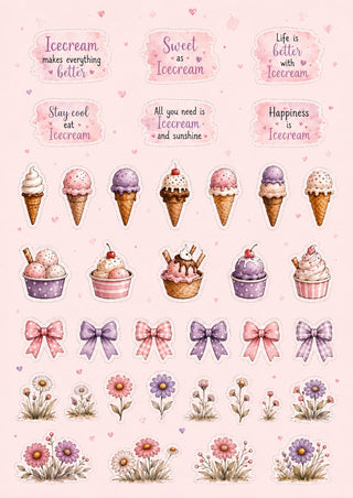 Free Printable Little Icecream Girl