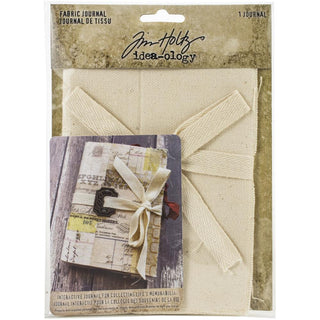 Tim Holtz  Idea-Ology Fabric Journal 4"X6" - Scrap Of Your Life 