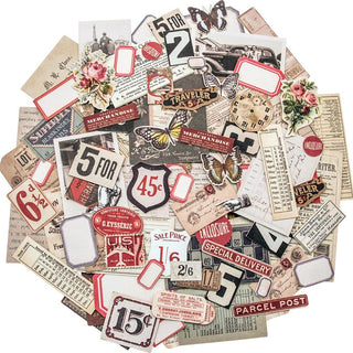Tim Holtz Idea-Ology Ephemera Snippets 111/Pkg - Scrap Of Your Life 