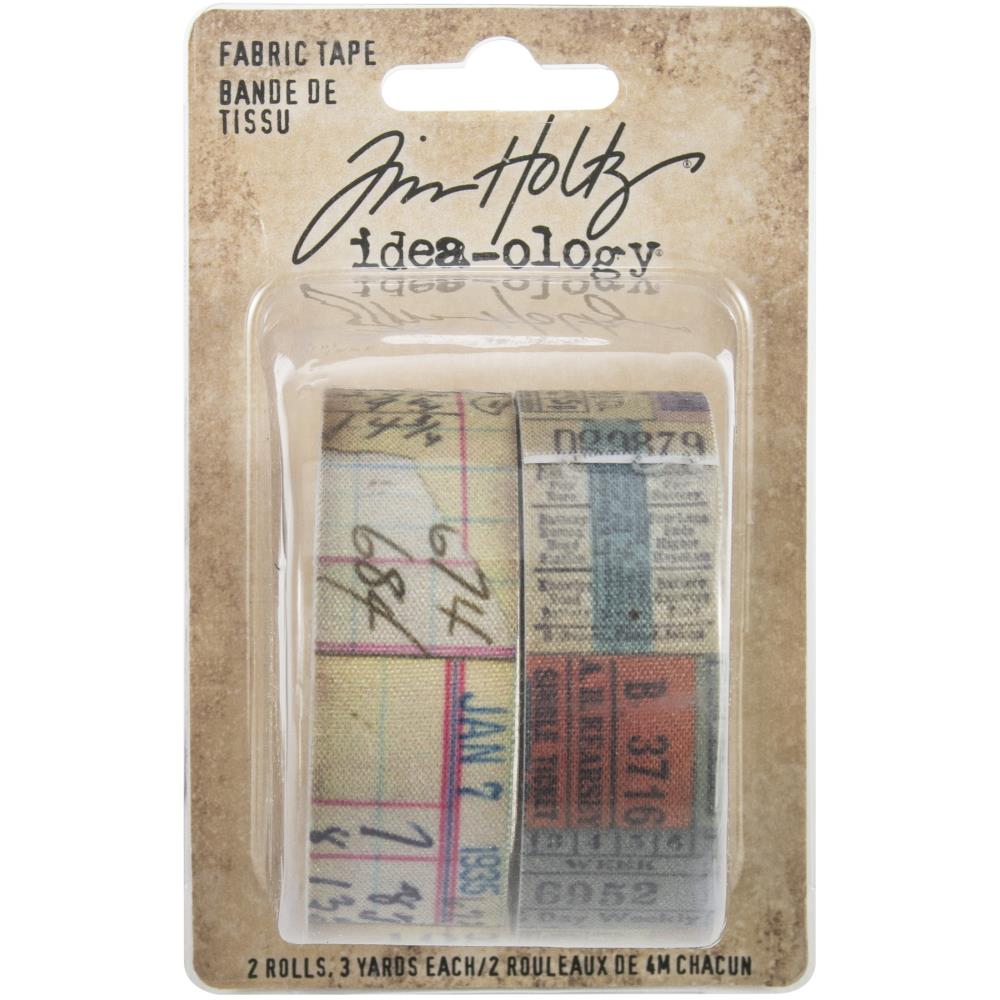 Tim Holtz Idea-Ology Fabric Tape .75"X3yd 2/Pkg - Scrap Of Your Life 