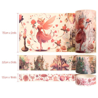 Ieebee Washi Tape Set 23/Rolls Fairyland Fantasy