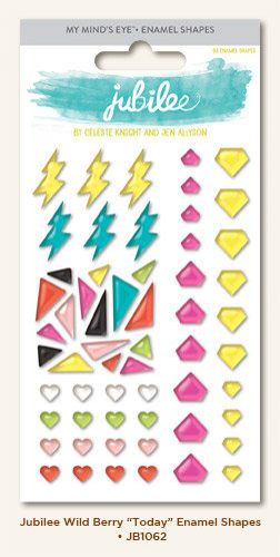 My Minds Eye Jubilee Collection Enamel Shapes Today - Scrap Of Your Life 