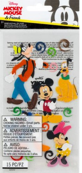Jolees Dimensional Stickers Mickey Mouse and Friends (Pre-Order) - Scrap Of Your Life 