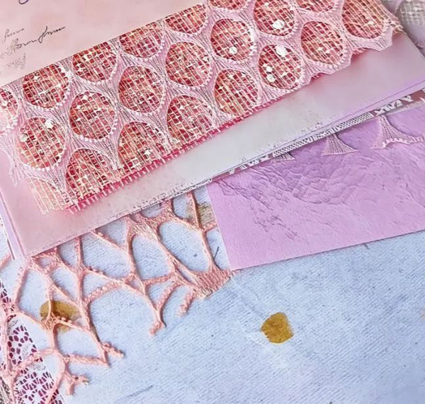 Decorative Pink Junk Journal Papers - Scrap Of Your Life 