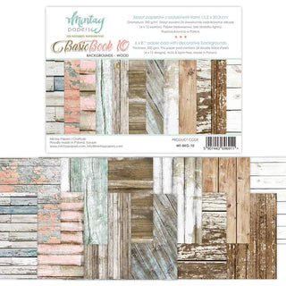 Mintay 6 x 8 Backgrounds Basic Book 10 Wood - Scrap Of Your Life 