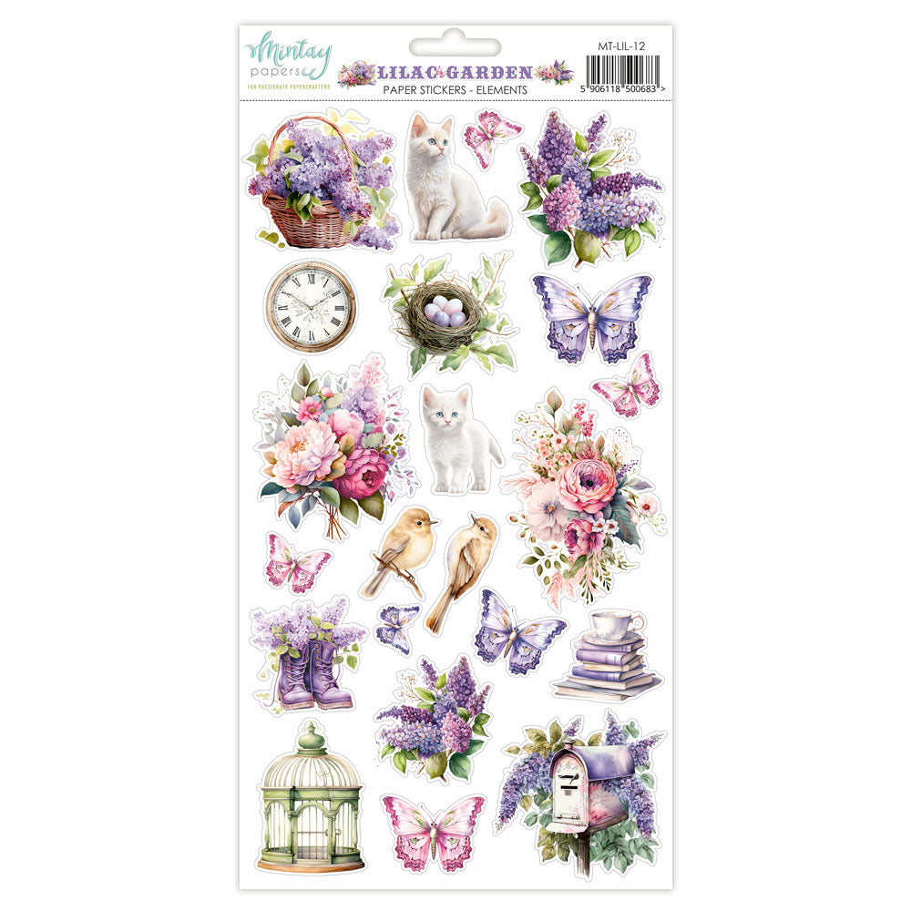 Mintay - Paper Stickers - Lilac Garden - Scrap Of Your Life 