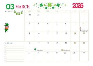 March Calender 2026 - Scrap Of Your Life 