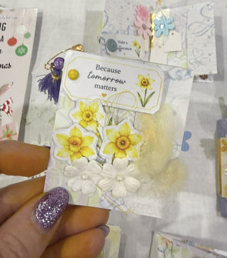Printable Daffodil & Sentiment Set