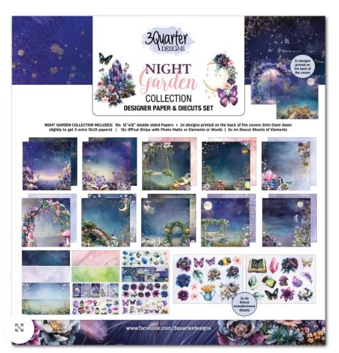 3 Quarter Designs - Night Garden 12 x 12 Collection Kit