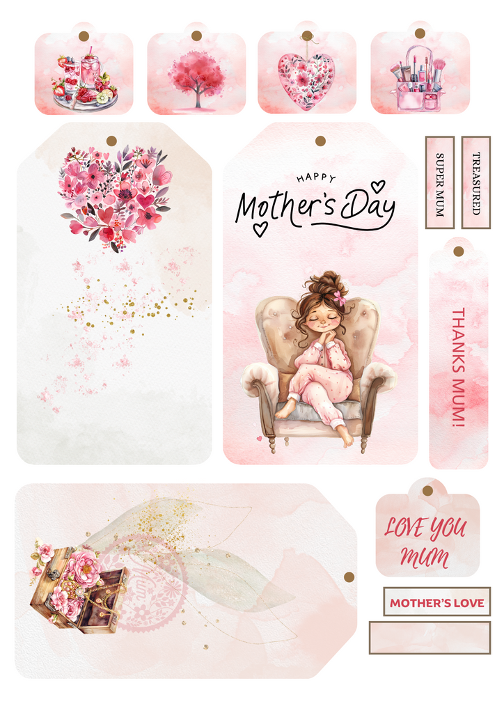 Printable Mother's Day Tag Set - Scrap Of Your Life 