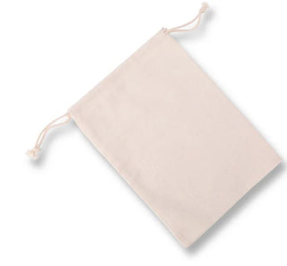 Calico Drawstring Linen Bags Medium - Scrap Of Your Life 