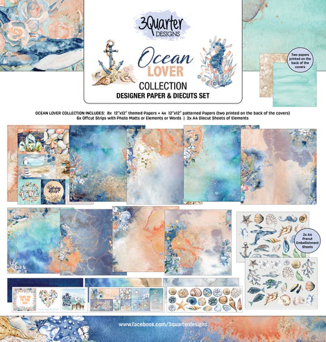 3 Quarter Designs - Ocean Lover 12 x 12 Collection - Scrap Of Your Life 