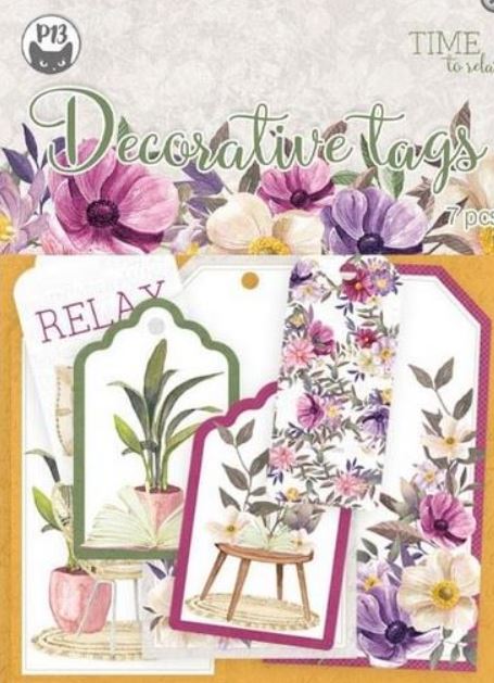 P13 Time to Relax Decorative Tags - Scrap Of Your Life 